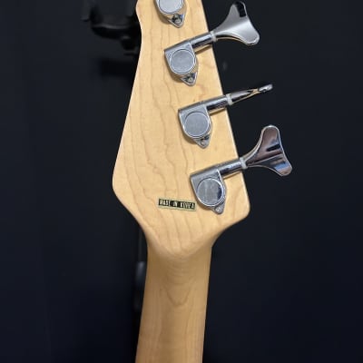 Austin 4-String Electric Bass White P Bass ABP200 w/ Gig Bag #304 image 12