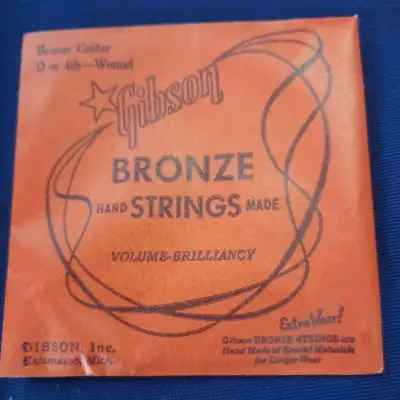 Gibson Folk Bronze Silk Steel Guitar Strings 940 VTG 60 S NOS