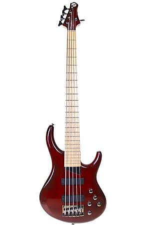 MTD Kingston Z5MP 5-String Bass Trans Cherry image 1
