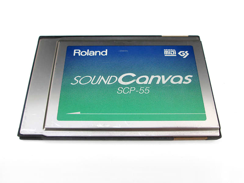 1995 Roland SCP-55 Sound Canvas PCMCIA Card with MCB-3 MIDI Connector Box