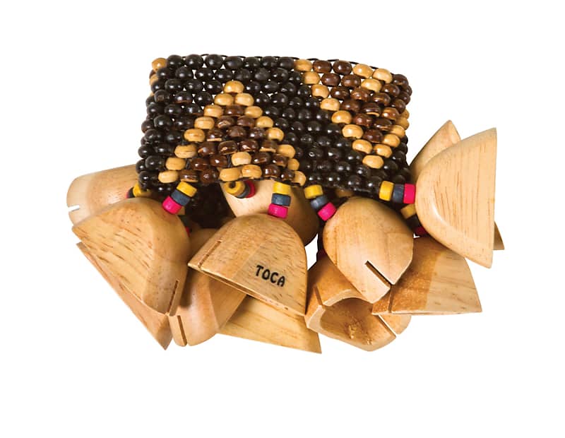 Toca Percussion Wooden Rattle for Ankle or Wrist image 1