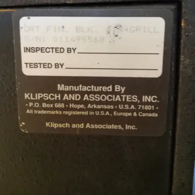 Klipsch  Quartet Floor Speakers Tested Working Good Condition image 8