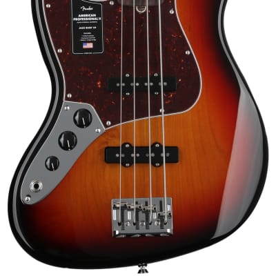 Fender American Professional II Jazz Bass Left-handed - 3 Color Sunburst with Rosewood Fingerboard image 1