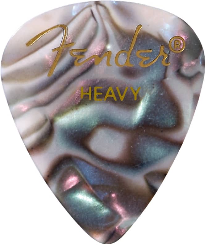 Fender 351 Premium Celluloid Guitar Picks (144) Heavy, ABALONE, 198-2351-557 image 1
