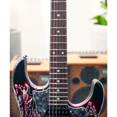 James Tyler USA Studio Elite HD-Crazy Water Semi-Gloss SSH w/Rosewood FB, Black Pearl Pickguard, Faux Matching Headstock, Midboost & Bypass Button image 3