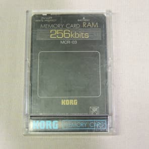 Korg MCR-03 256 KB RAM Card for M1,M1R, etc.. New Battery