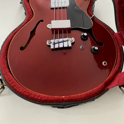 Gibson EB-2 1968 - Sparkling Burgundy Metallic WITH HARDCASE image 20
