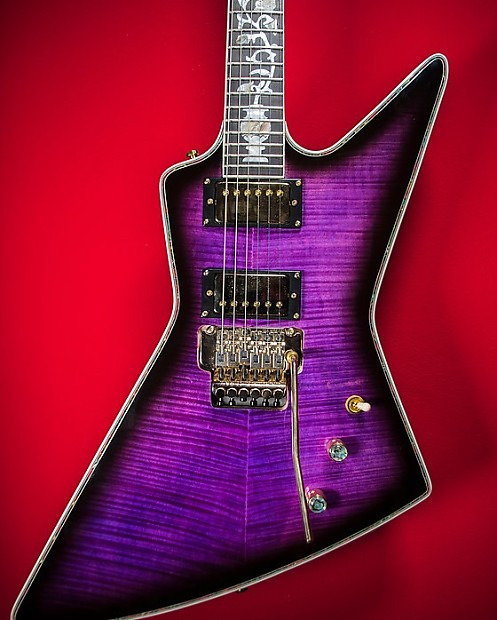 Purple shop explorer guitar