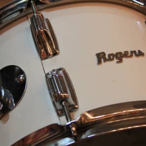 Vintage 1974 Rogers 5-Piece Rogers Drum Kit w/ Rogers Hardware- White image 24