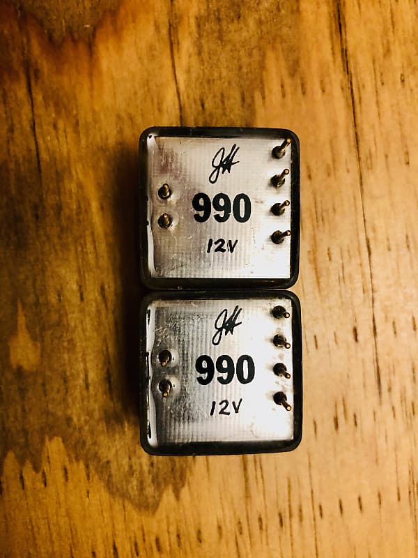 John Hardy 990 Discrete Operational Amplifier (Vintage through-hole Opamp  PAIR)