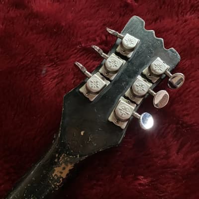 c.1968- Firstman Baron MIJ Vintage Semi Hollow Body Guitar “Black” image 9
