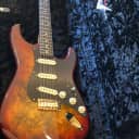 Fender Custom ShopWildwood 10 Artisan Stratocaster - Buckeye Burl 2020 Aged Cherry Sunburst