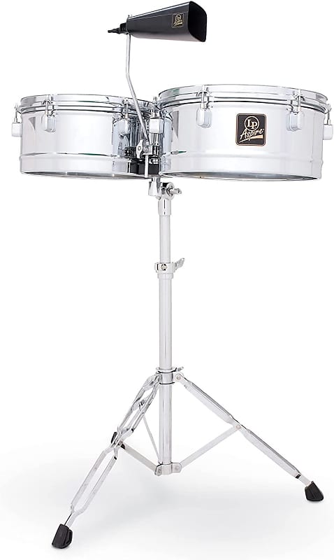 Latin Percussion LPA256 Aspire Series 13" & 14" Timbale Set with Cowbell image 1