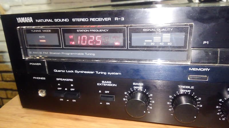 Yamaha R3 Stereo Receiver R3 Late 80s Black image 1