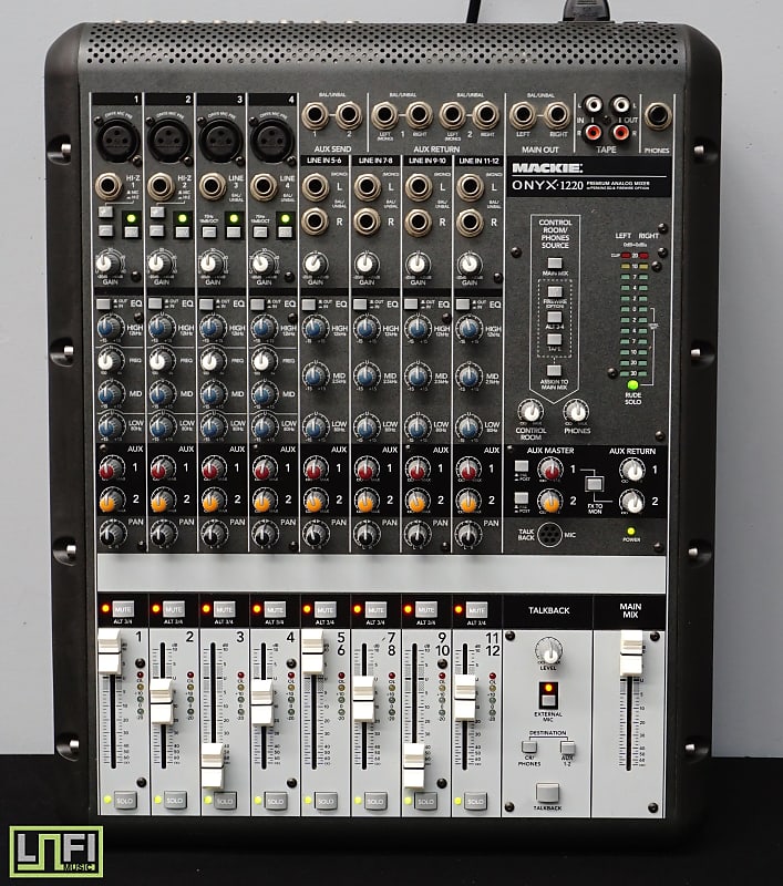 Mackie Onyx 1220 12-Channel Small-Format Analogue Mixer | Reverb