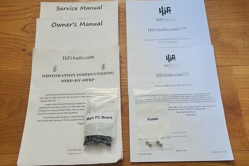 Nikko beta 20 restoration kit filter capacitor repair rebuild fix  			