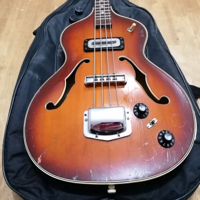 Rare 1964 Hoyer German Bass Vintage @ Hofner Warwick Violin Framus Klira 500/1 Fender Gibson Eko  Meazzi Crucianelli Eko Vox image 23