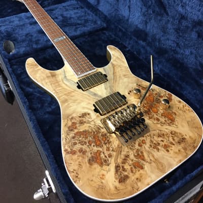 2020 ESP USA M-II DX Natural Gold Poplar Burl Top 6-String 2020 ESP USA M-II DX Natural Gold Poplar Burl Top 6-String