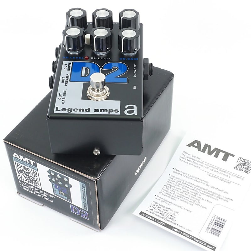 ギター AMT D2 AMT D2 — 2 channels guitar preamp/distortion pedal (Diezel
