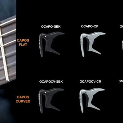 Ortega Guitars Capo-Quick Change Clamp-Classical Guitars w/Flat Fretboards (OCAPO-CR) image 4