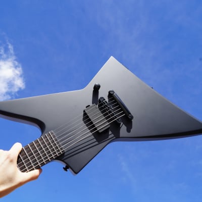 ESP LTD EX-7 Baritone Black Metal - Black Satin 7-String