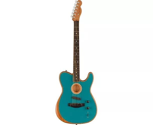 LIMITED EDITION AMERICAN ACOUSTASONIC® TELECASTER®, CHANNEL-BOUND NECK, OCEAN TURQUOISE image 1