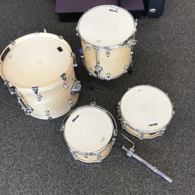 Pearl Vision 12/14/18/5.5x14 4pc Bop Drum Kit Clear Birch | Reverb