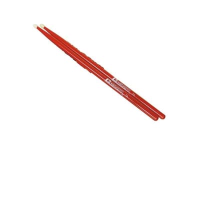 Dimavery DDS-5A Ahorn colore rosso 5A punta in plastica bacchette per batteria for sale