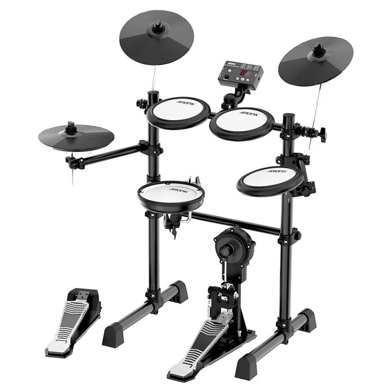 Electronic Drums with quiet mesh Aroma TDX16 Reverb