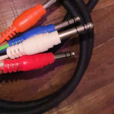 Hosa snake 10 ft 8 channel 0.25'' mono male to 0.25'' stereo male image 2