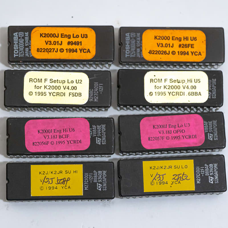 Kurzweil K2000 Assorted Sound / ROM / OS Chips - Set of 8 image 1