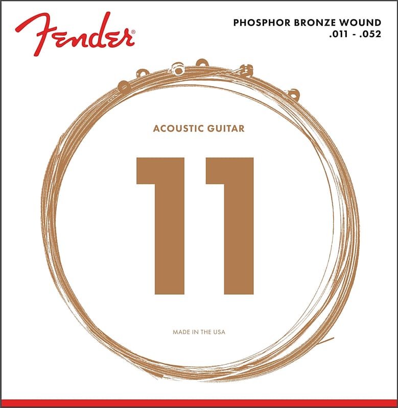 Fender 60CL Phosphor Bronze Light Acoustic Strings .011-.052 image 1