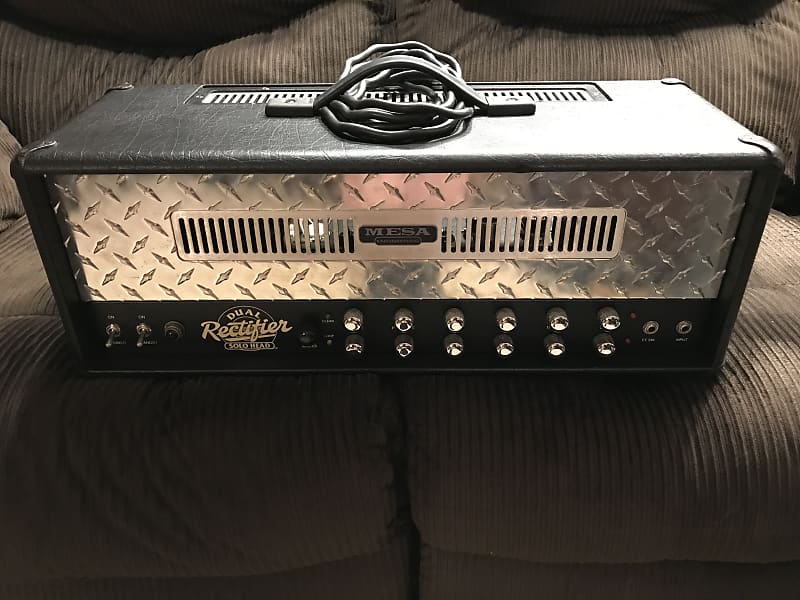 Mesa Boogie Dual Rectifier Solo Head *Revision G* Rev G (Early Transitional  Small Logo) 1994 | Reverb