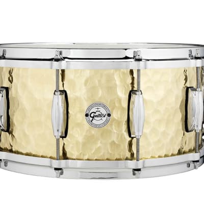 Gretsch Hammered Brass Snare Drum 6.5 x 14, S1-6514-BRH image 2