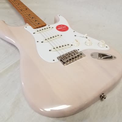 Squier Classic Vibe '50s Stratocaster Electric Guitar, Maple Fingerboard, White Blonde image 5