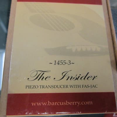 Barcus-Berry 1455-3 Acoustic Guitar Pickup "Insider" Piezo Transducer with Fas-Jac image 4
