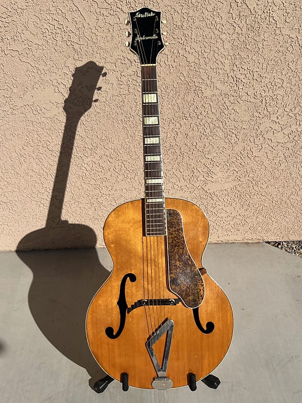 1953 Gretsch Corsair Natural Synchromatic Archtop Acoustic Model 6014-5