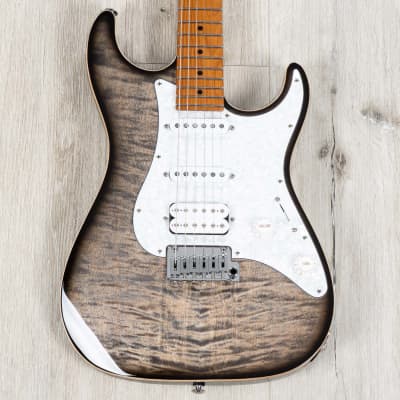 Suhr Standard Plus Guitar, Roasted Maple Fretboard, Trans Charcoal Burst image 1