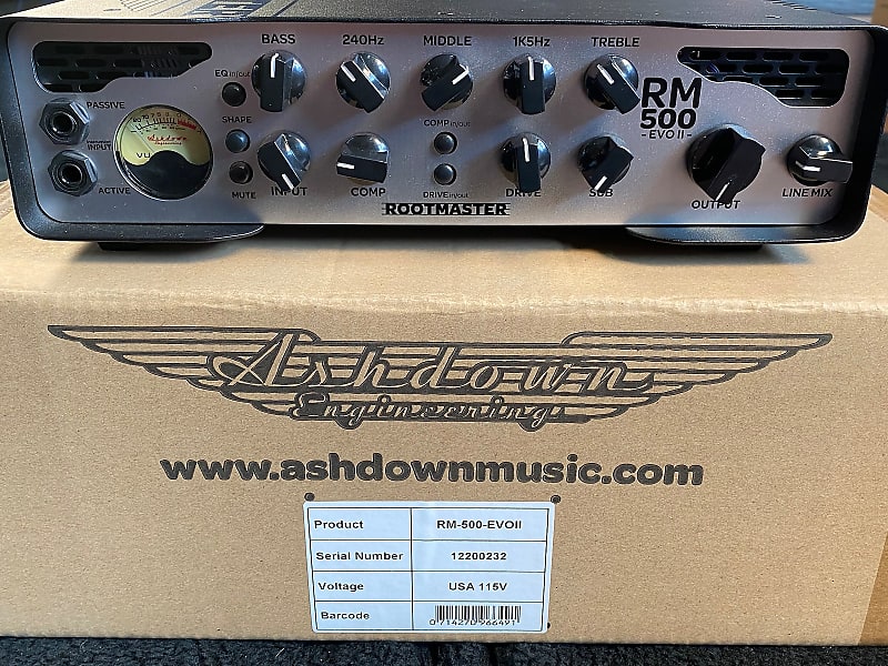 Ashdown RM-500-EVOII bass head - In stock with fast shipping! image 1