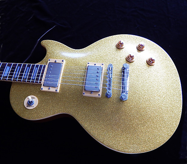 Epiphone Les Paul Standard 1996 Gold Sparkle Gibson Gig Bag image 1