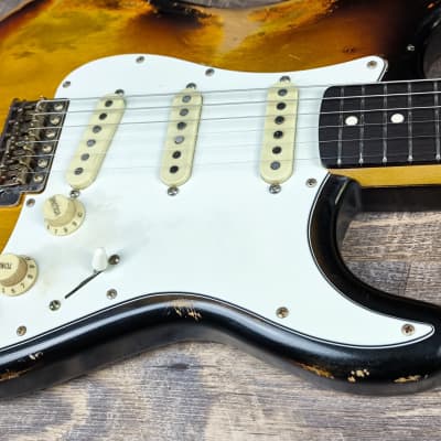 MyDream Stratocaster Custom Built - Heavy Relic Sunburst SRV image 6