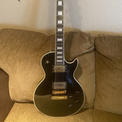 Burny Les Paul Custom 1980s Black Beauty MIJ CIJ Made In
