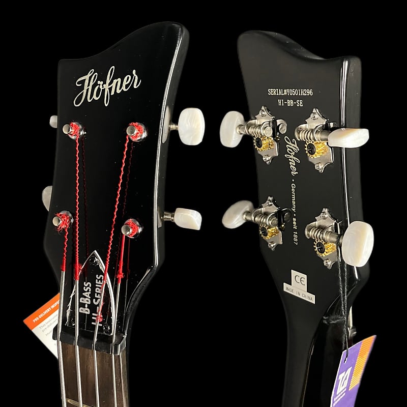 Hofner HI-BB-SE Ignition Special Edition Violin Bass, Black