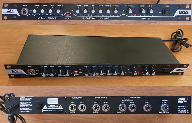 BBE 381 Guitar Preamp Reverb