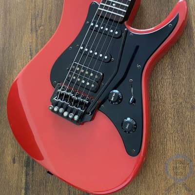 Fernandes Revolver Guitar, FR-55, HSS, Red, MIJ, 1987, 24” Scale | Reverb