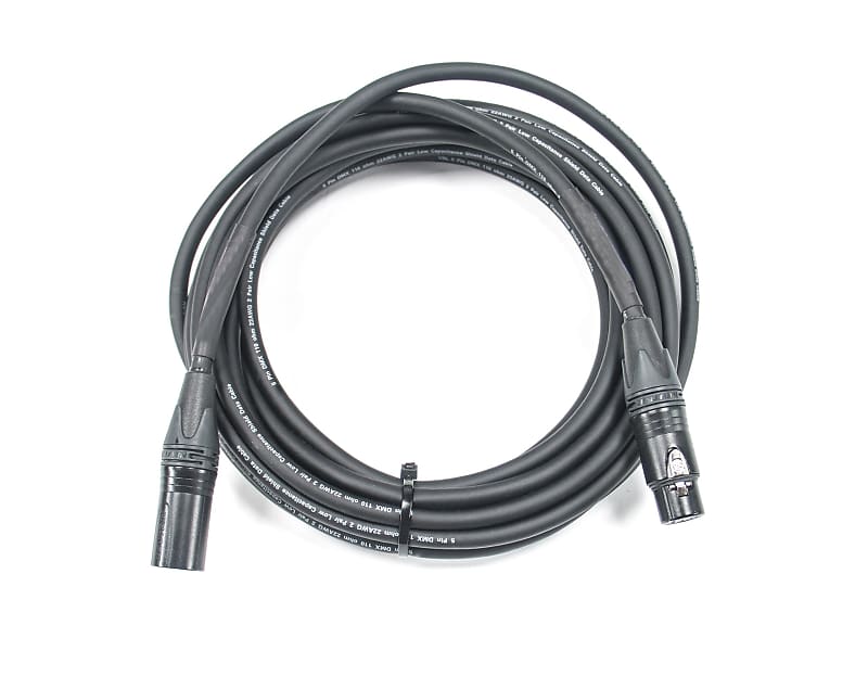 3' ft. Elite Core CSD5-NN Premium Hand-Built 5-Pin DMX Cable w/ Neutrik XX Connectors image 1