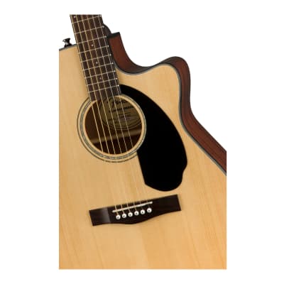 Fender CC-60SCE Concert 6-String Acoustic Guitar (Natural) image 3