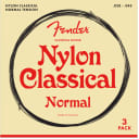 Fender Normal Tension Nylon Classical Tie End 28-43 Guitar Strings 3 Pack