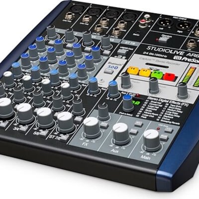 PreSonus StudioLive AR8c 8-Input Mixer / Digital Recorder / Audio Interface 2020 - Present - Gray / Blue image 2