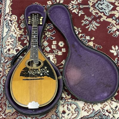 Stahl Flat Back, Bent Top Mandolin by the Larson Bros. Cir 1915 for sale